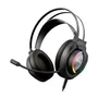 Krom Kappa Auriculares Gaming con Micrófono Flexible, Sonido 50mm, Iluminación RGB LED, Conexión USB y Jack 3.5mm